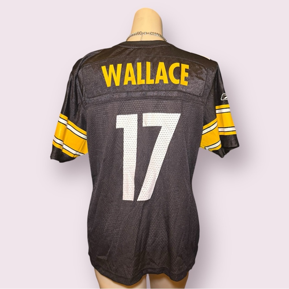 NFL Wallace #17 Black Pittsburgh Steelers Women’s Jersey Size M/L - Picture 2 of 9